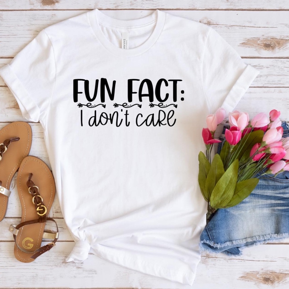 NWT Fun Fact I Don’t Care, Bella Canvas T-Shirt!